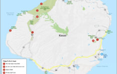 Kauai Island Map, Hawaii - Gis Geography in Map of Kauai Hawaii Beaches