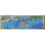 Key Colony Beach, Florida Satellite Styled Map Wall Art | Ebay Inside Map Of Key Colony Beach Florida
