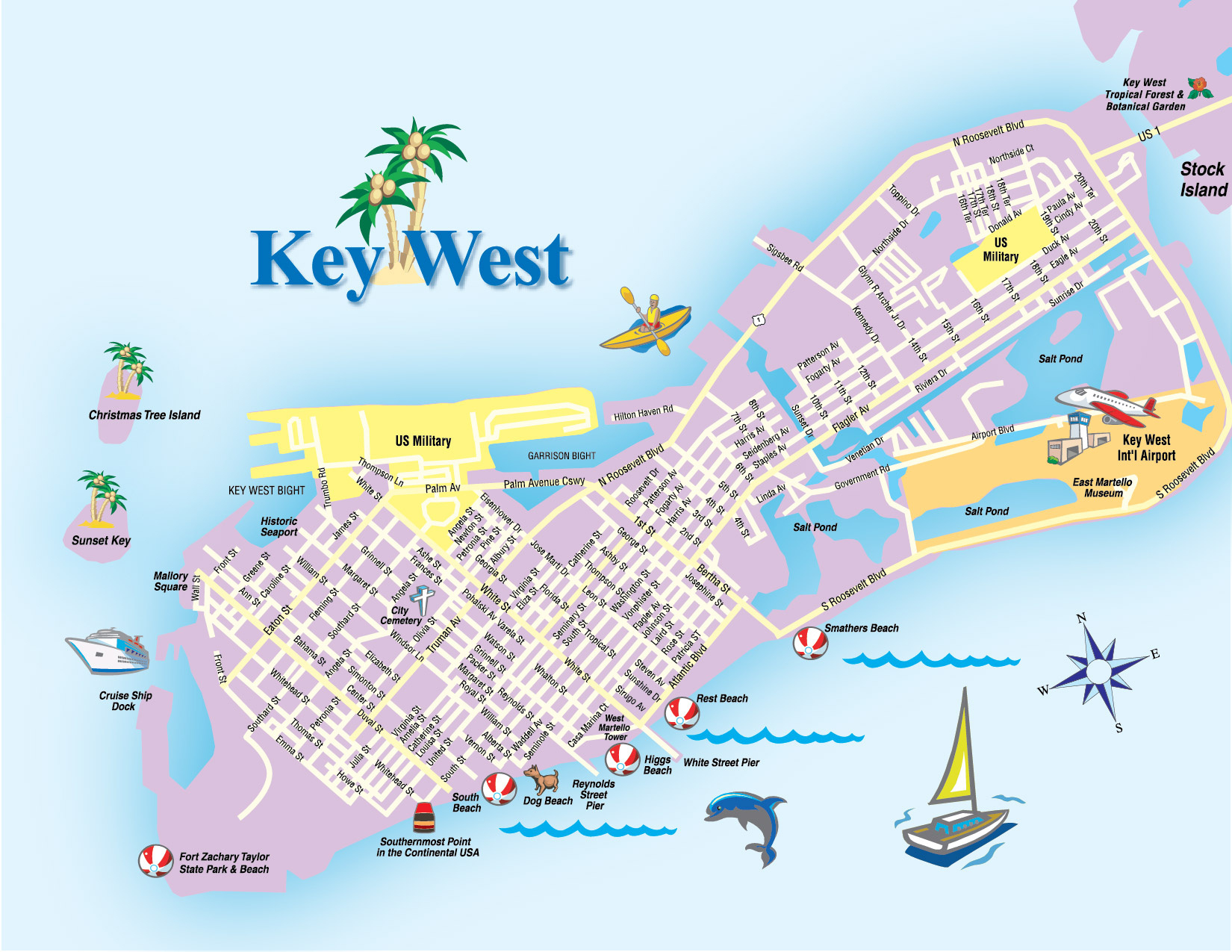 Keys &amp;amp; Key West Map Pdfs | Destination with regard to Map Of Florida Keys Beaches