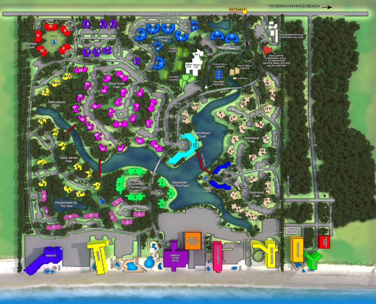 Kingston Plantation For Sale Myrtle Beach Sc | James Schiller Team for Map of Kingston Plantation Myrtle Beach