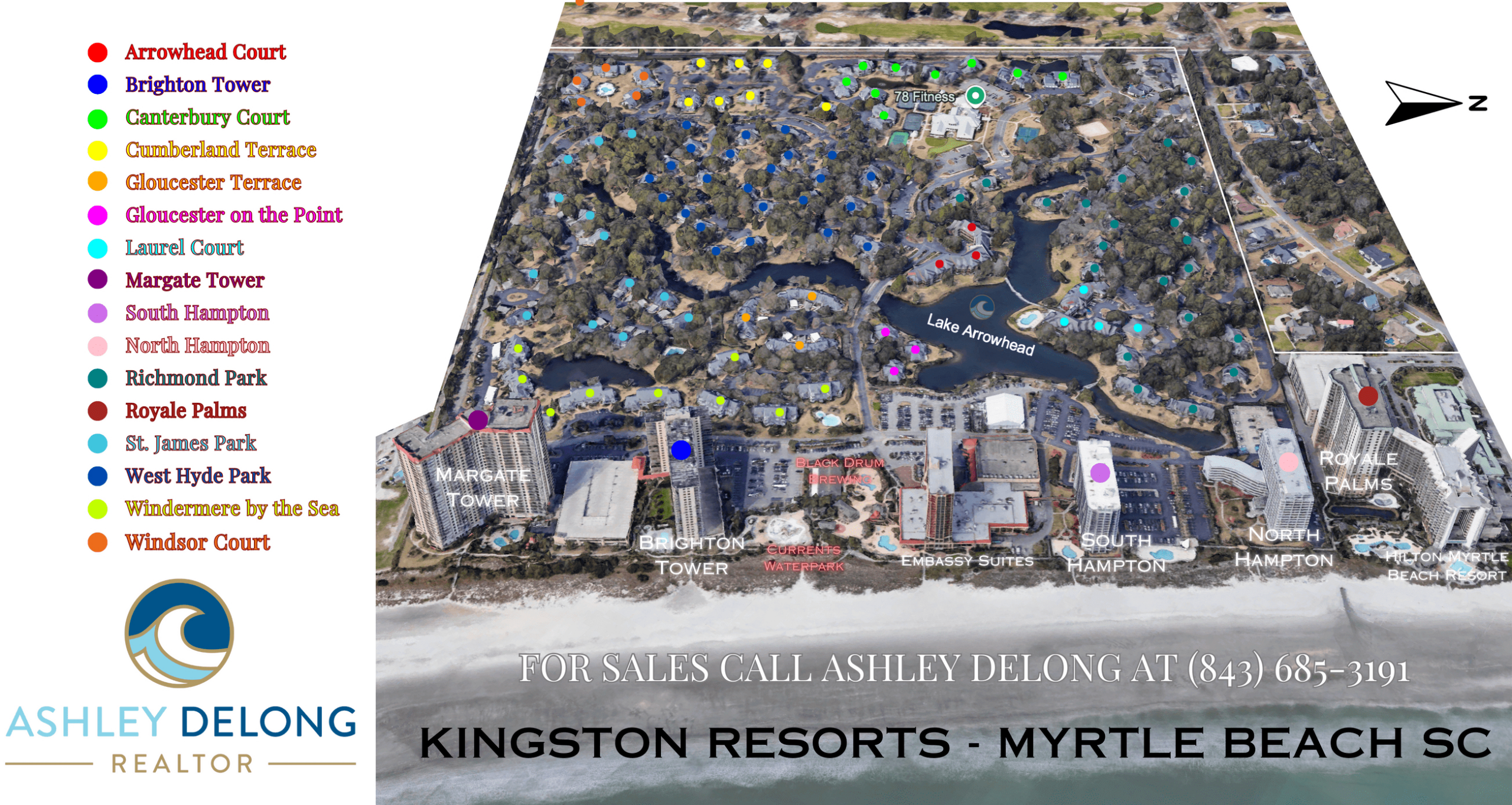 Kingston Plantation Map intended for Kingston Plantation Myrtle Beach Map