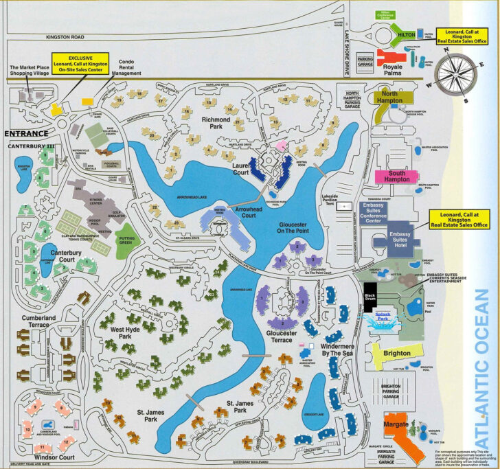 North Myrtle Beach Map Hotels