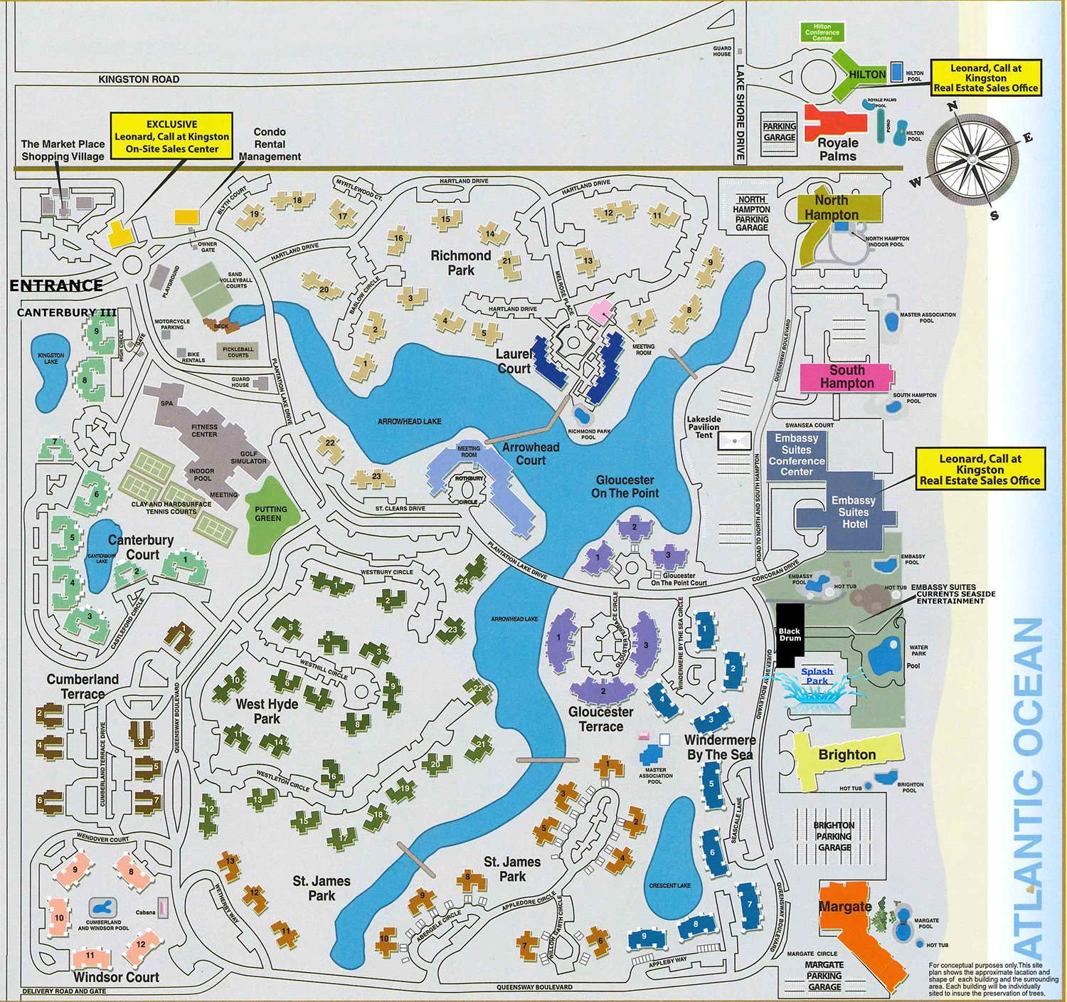 Kingston Property Map | Kingston Plantation Real Estate | Leonard inside Kingston Plantation Myrtle Beach Map
