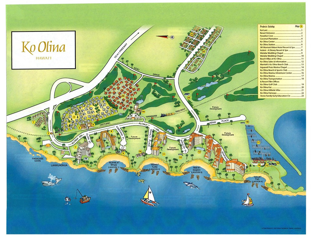 Ko Olina Drawing Map | Maps Providedthe Ko Olina Resort | Joel with regard to Marriott Ko Olina Beach Club Map
