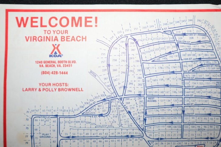 Virginia Beach Koa Campground Map