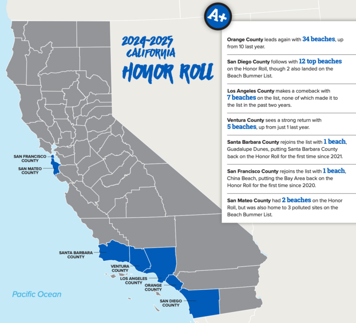 Map of La County Beaches