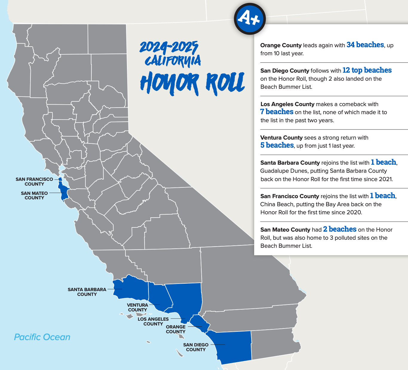 L.a. County Ranks Third For The Cleanest Beaches In California throughout Map of La County Beaches