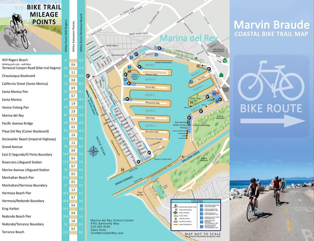 La County Beach Bike Path – Beaches &amp;amp; Harbors regarding Map Of La County Beaches