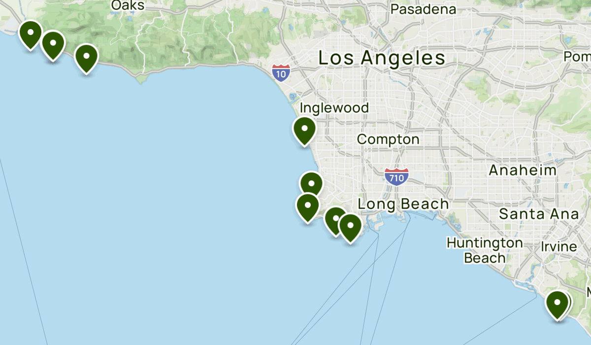 La - Ocean View | List | Alltrails with regard to Map of Los Angeles Area Beaches