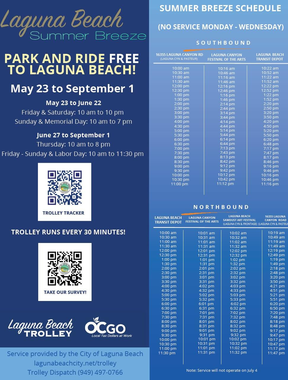 Laguna Beach Free Trolley Routes - Visit Laguna Beach intended for Laguna Beach Trolley Stops Map