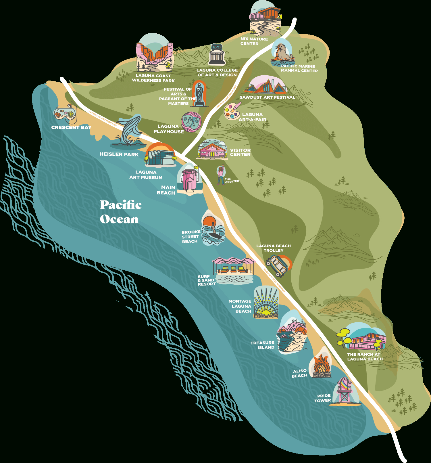 Laguna Beach Maps And Directions - Visit Laguna Beach for Google Maps Laguna Beach Ca
