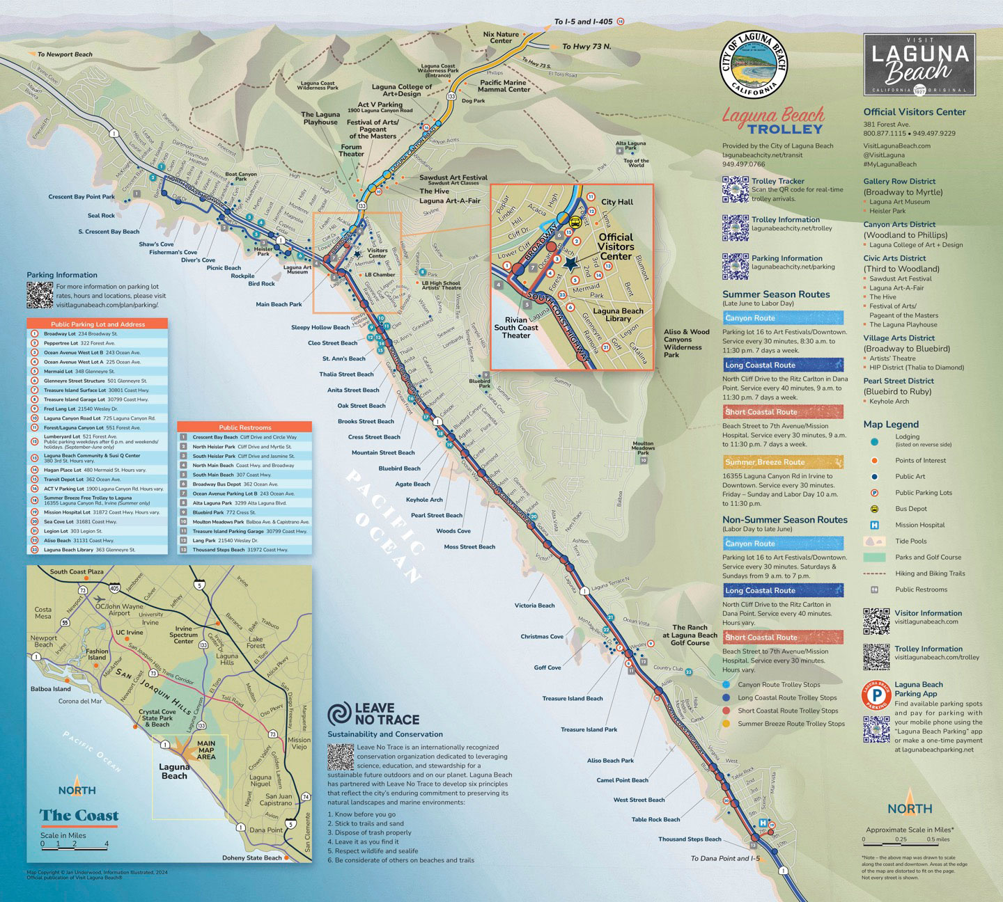 Laguna Beach Maps And Directions - Visit Laguna Beach throughout Map Of Laguna Beach Ca