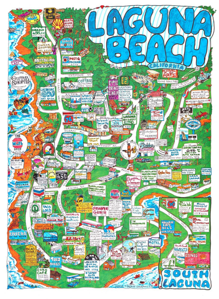 Map of Laguna Beach Ca