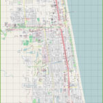 Large Detailed Map Of Jacksonville Beach Within Map Of Jacksonville Beach Florida