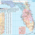 Large Detailed Tourist Map Of Florida   Ontheworldmap With Regard To Tourist Map Of Florida East Coast