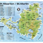 Large Tourist Map Of Sint Maarten, Saint Martin With Other Marks Intended For Map Of St Maarten Beaches