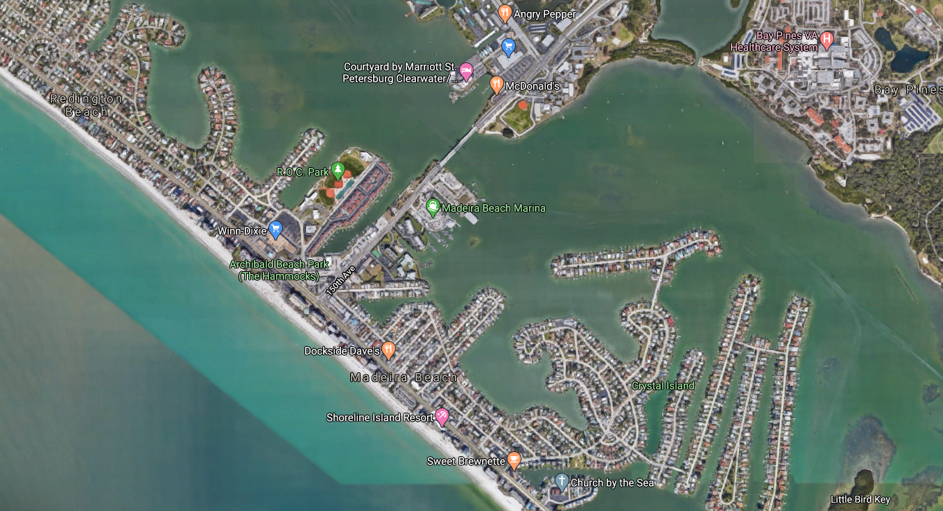 Location - Madeira Beach, Fl intended for Map of Madeira Beach Fl
