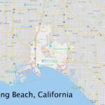 Long Beach, California Map Inside Long Beach California Map Google