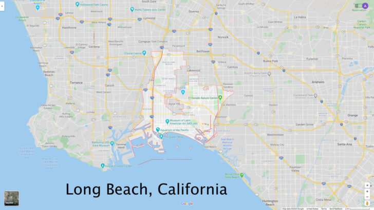 Long Beach California Map Google