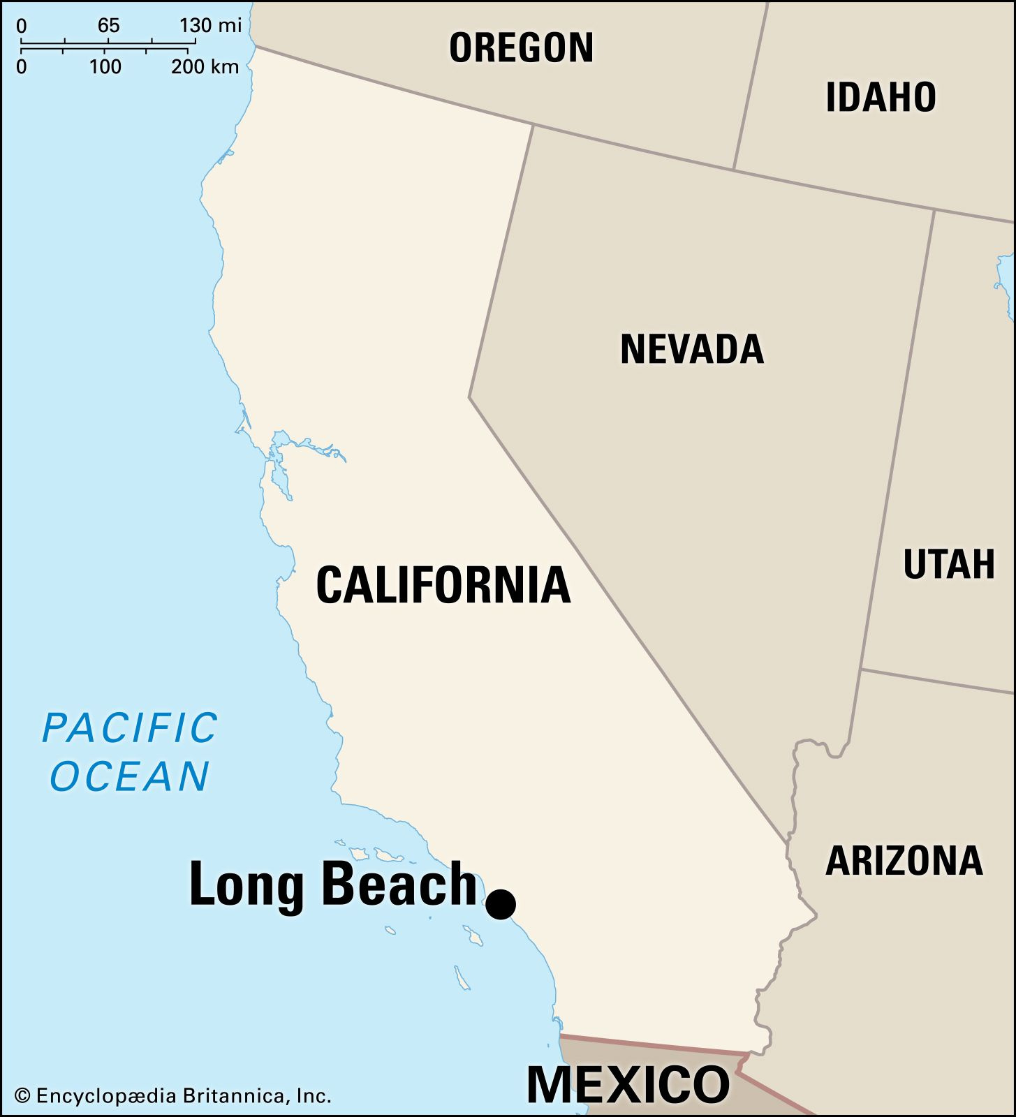 Long Beach | California, Port, Map, Economy, History, &amp;amp; Facts inside Los Angeles Long Beach Map
