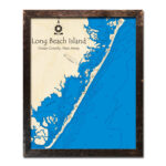 Long Beach Island Nj Map | 3D Topographic Wood Chart Throughout Long Beach Island Map Nj