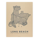 Long Beach Map Design Looks Cool To Use In A Video Game : R/Longbeach Inside Long Beach Ca City Map