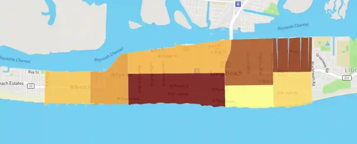 Long Beach New York Map