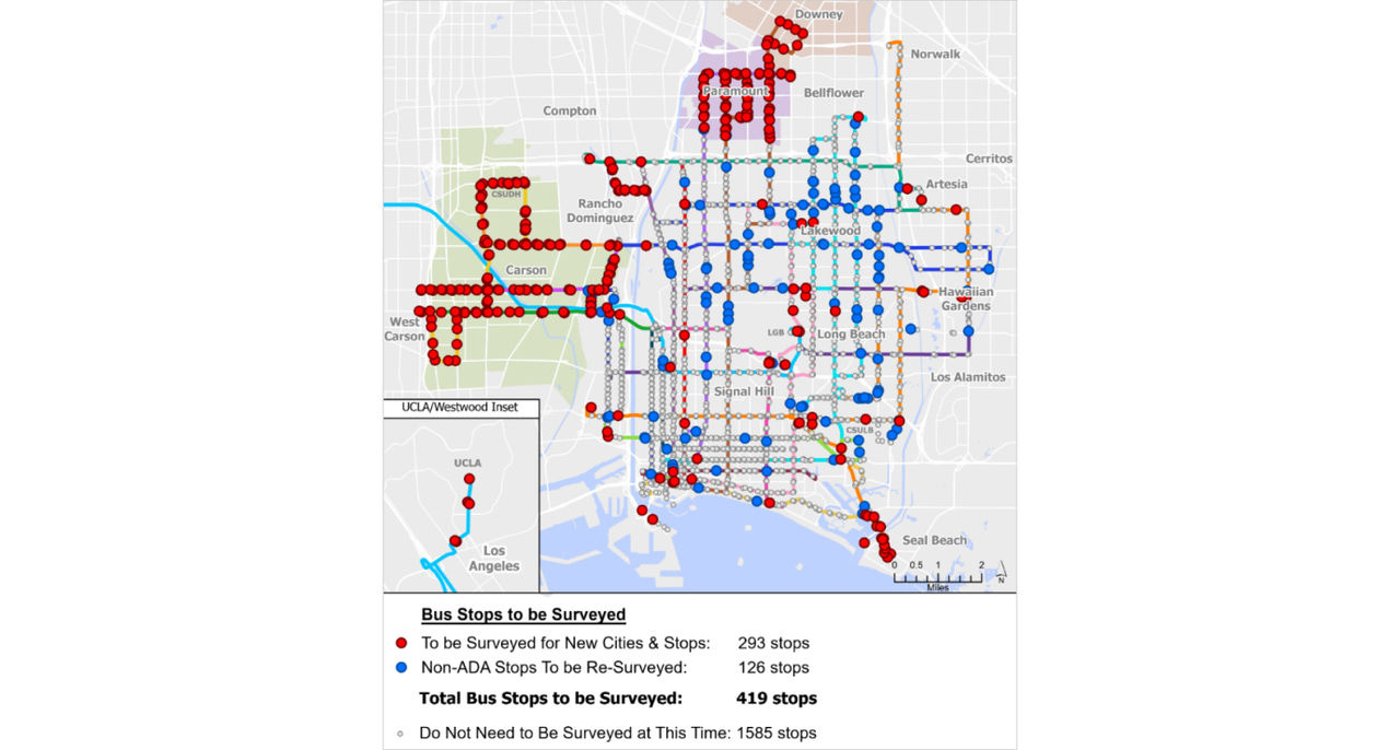 Long Beach Transit Leverages Arcgis Field Maps To Enhance Bus Stop inside Long Beach Transit Schedule Map