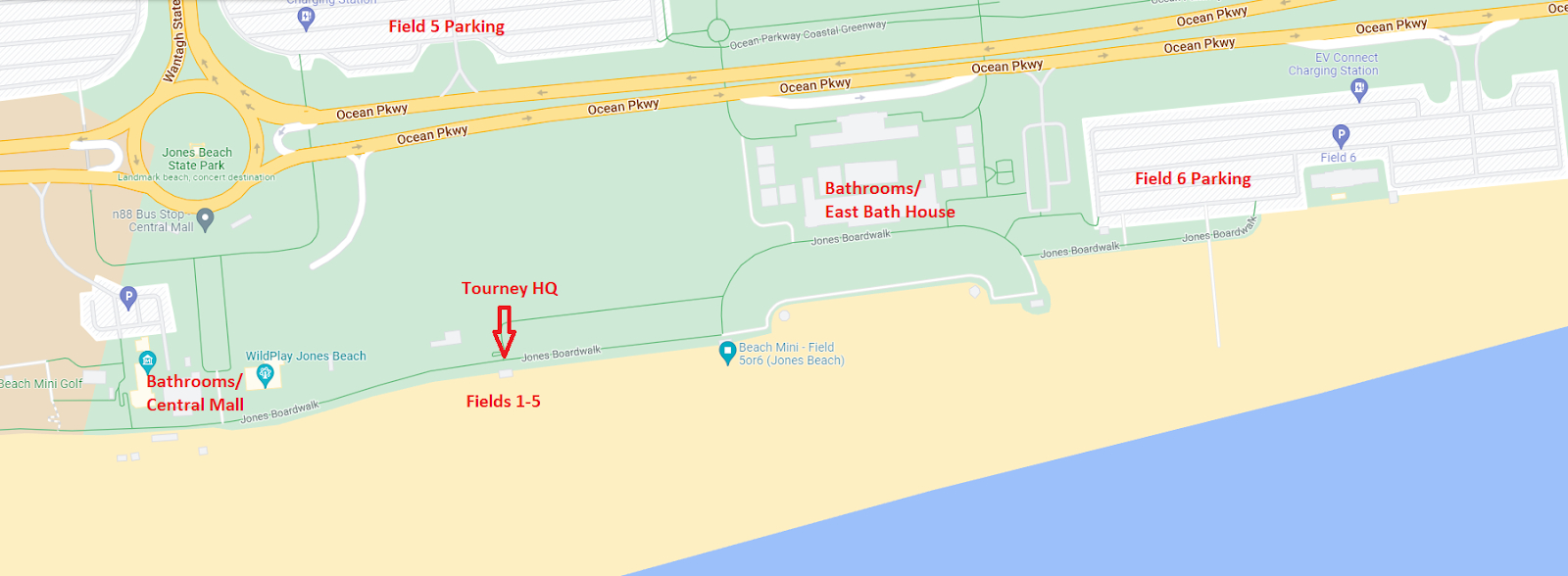 Long Island Ultimate with regard to Jones Beach Map Of Fields