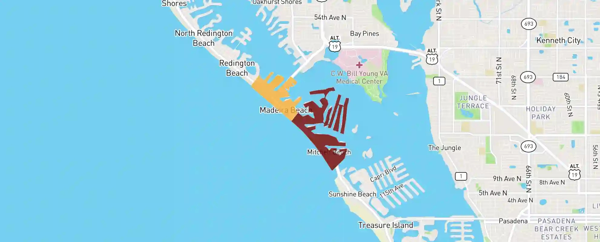 Madeira Beach, Fl - 33708 - Real Estate Market Data intended for Madeira Beach Map of Florida
