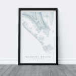 Madeira Beach Florida Map Print, Map Of Madeira Beach, Madiera With Map Of Florida Madeira Beach