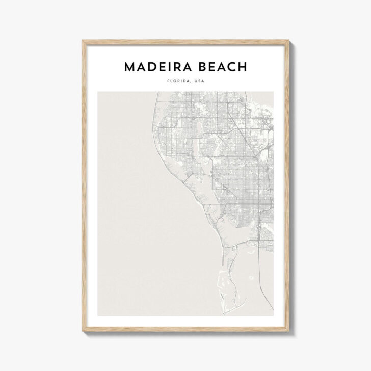 Map of Madeira Beach Florida