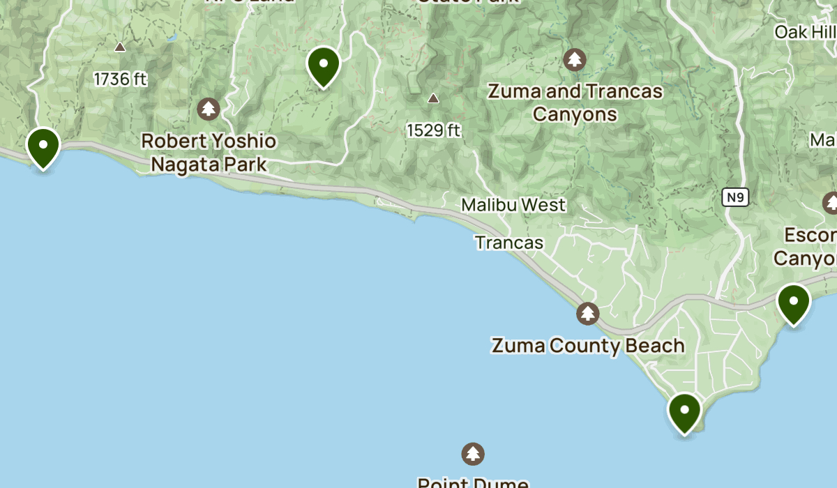 Malibu | List | Alltrails in Map of Malibu Beach California