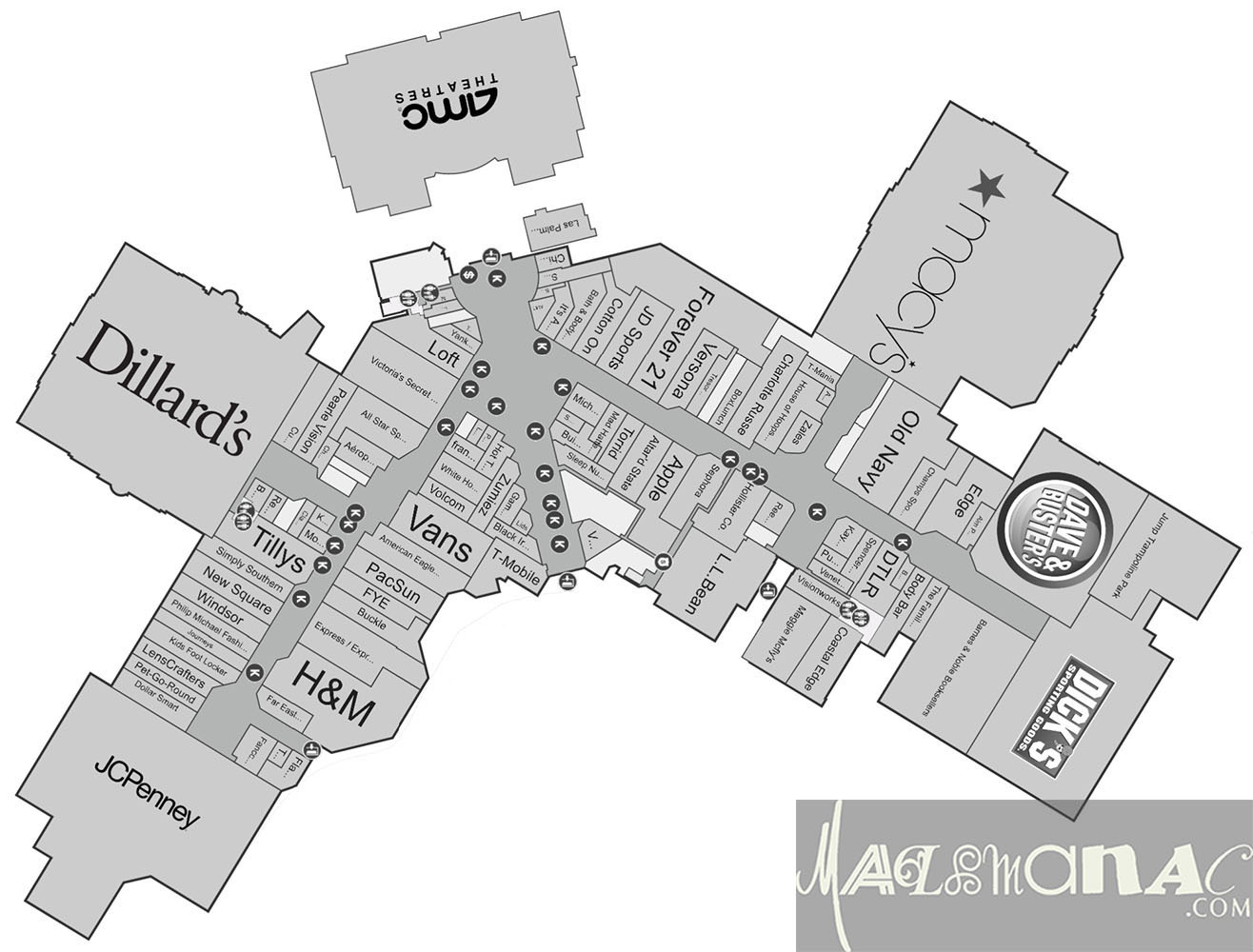 Mallmanac: Updated- Lynnhaven Mall, Virginia Beach, Va inside Lynnhaven Mall Map Virginia Beach