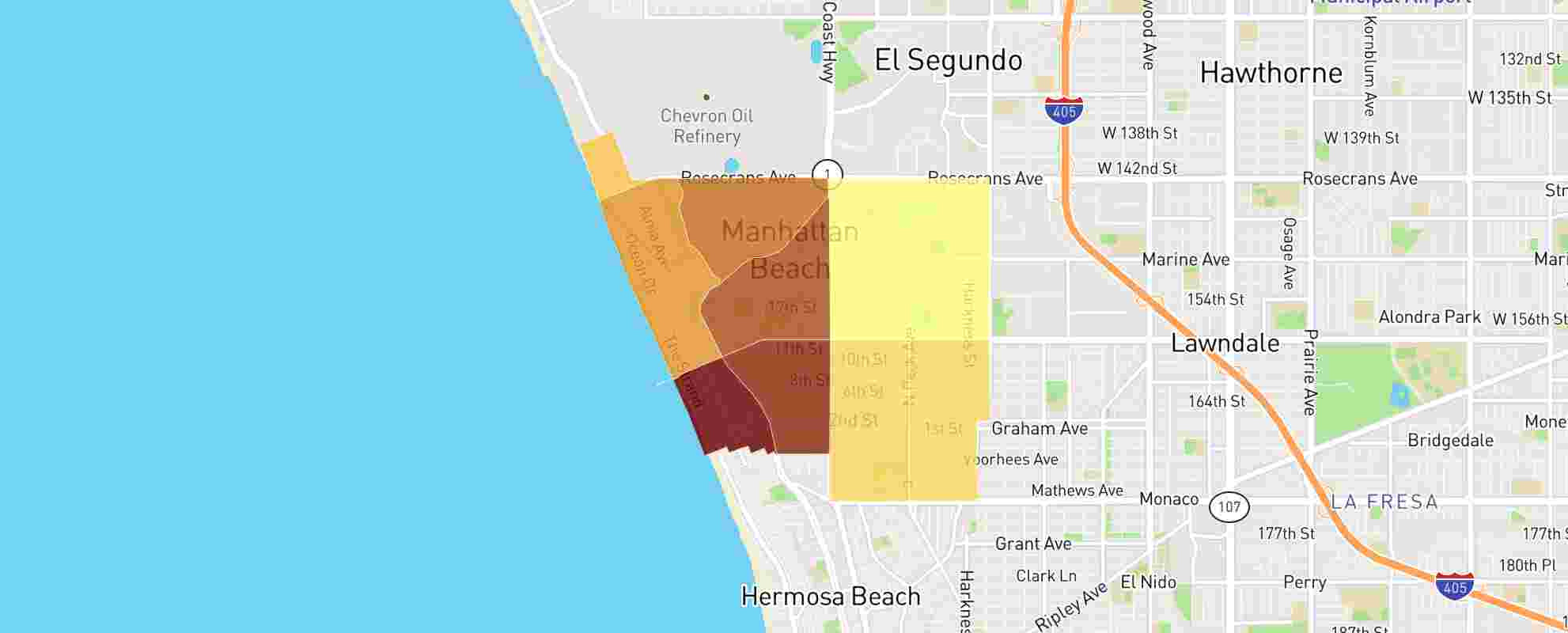 Manhattan Beach, Ca - 90266 - Real Estate Market Data with regard to Map of Manhattan Beach Ca