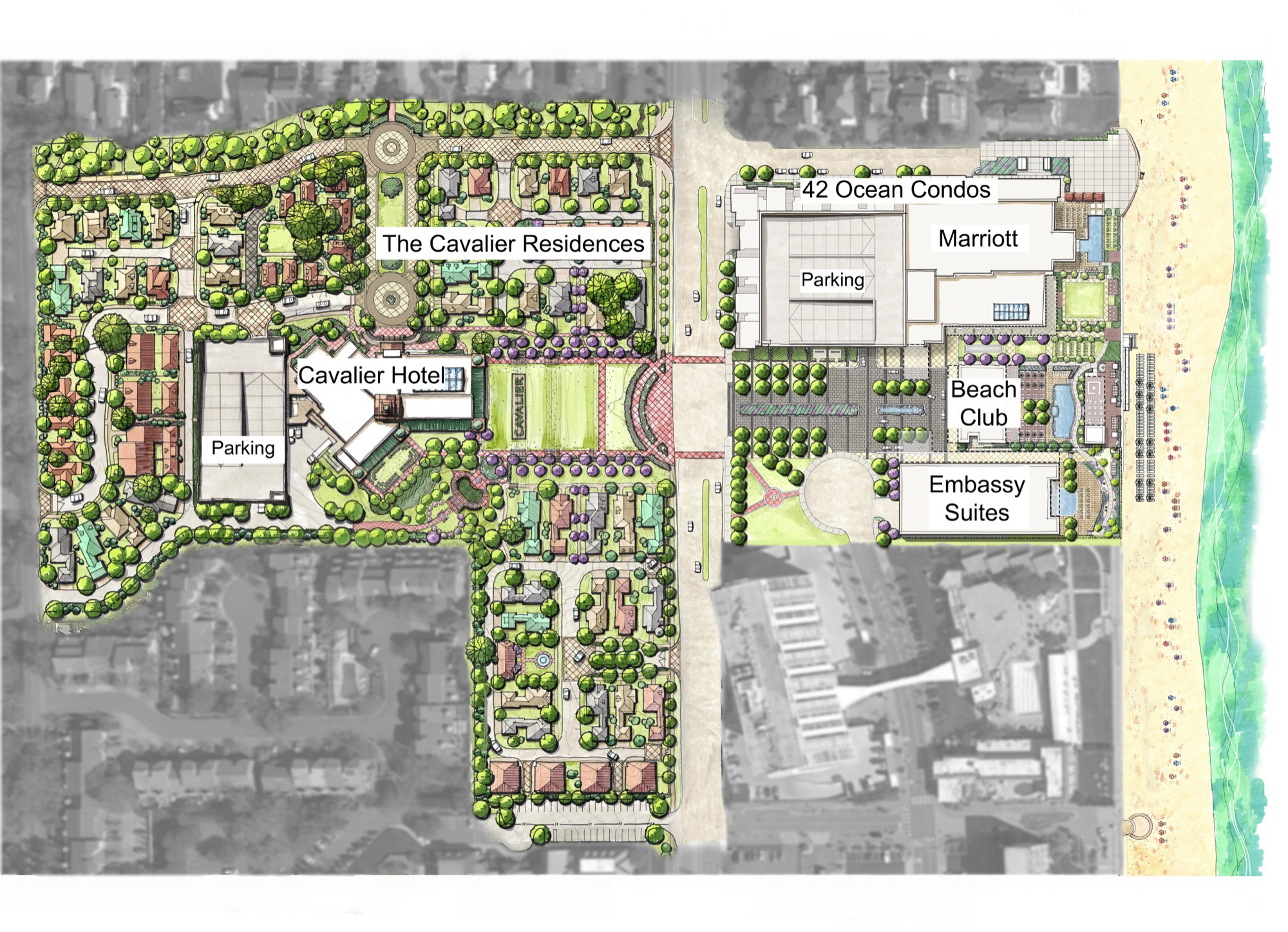 Map - Cavalier Residences - Virginia Beach, Va pertaining to Virginia Beach Va Hotel Map