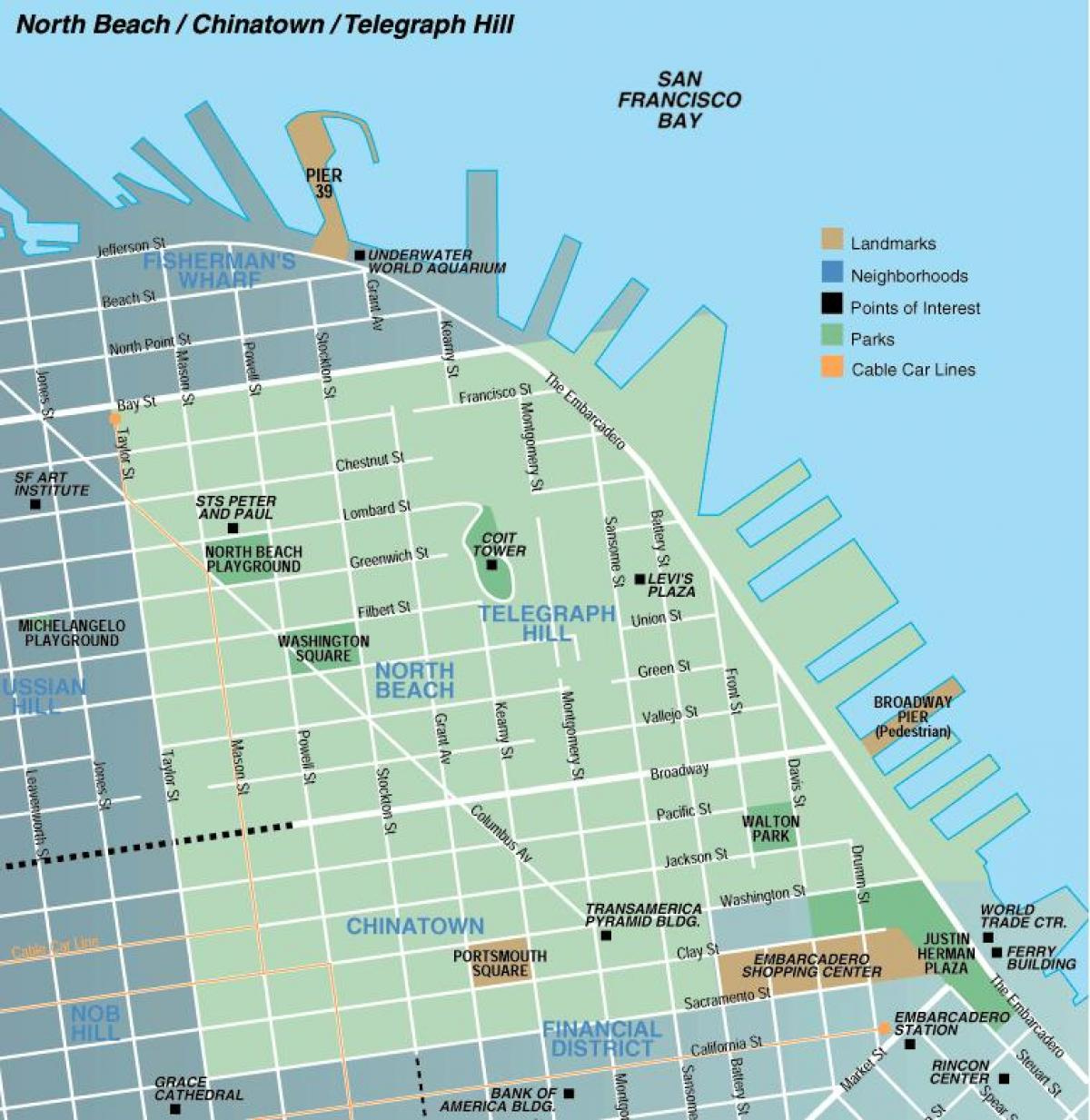 Map De North Beach San Francisco - Map De North Beach San with regard to San Francisco Map North Beach