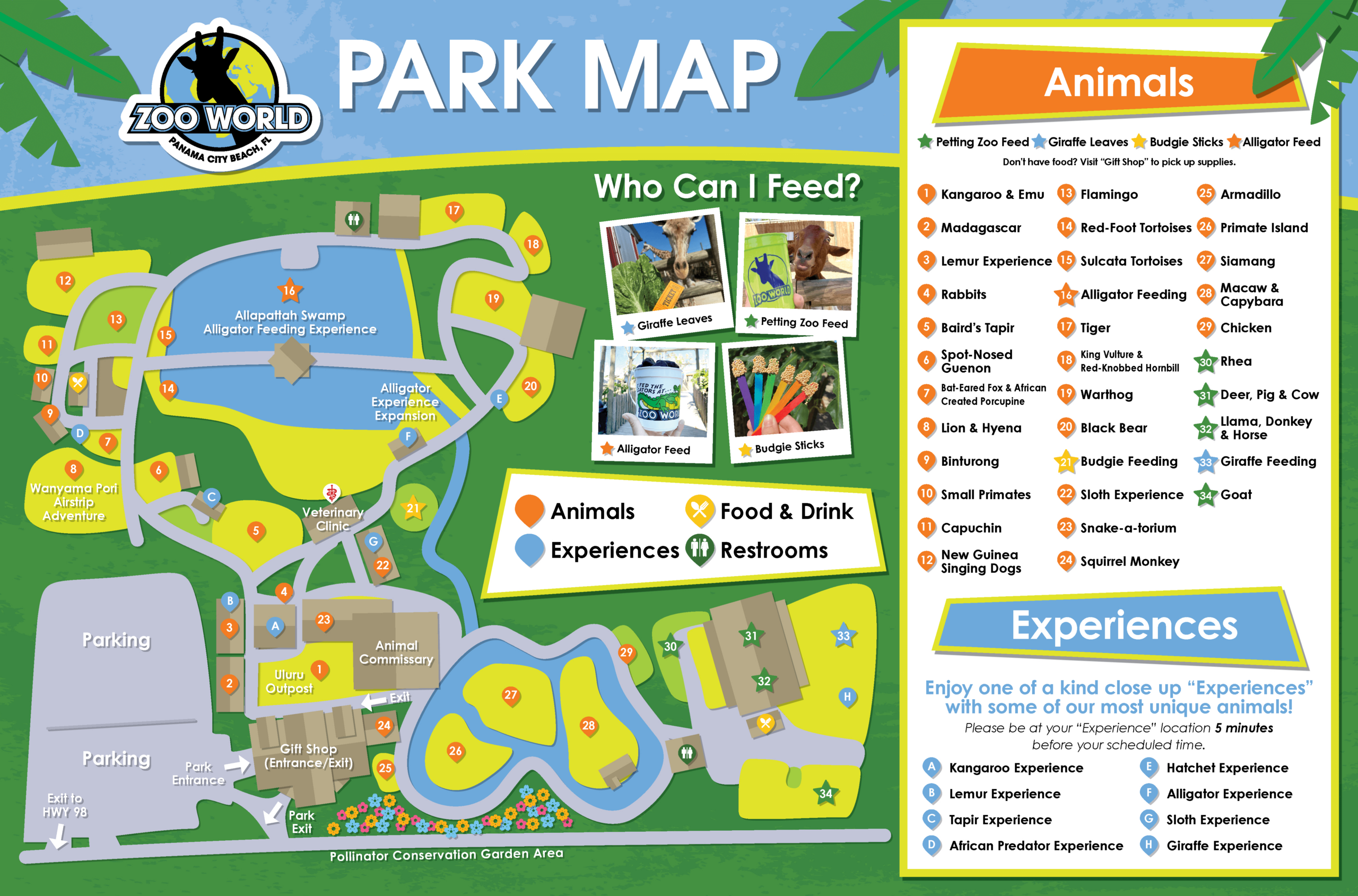 Map &amp;amp; Faq&amp;#039;S in Zoo World Panama City Beach Map
