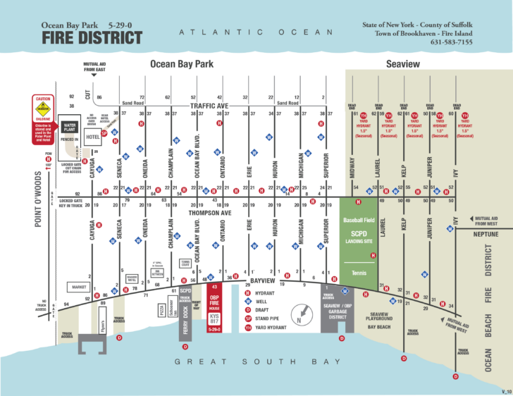 Ocean Beach Map Fire Island
