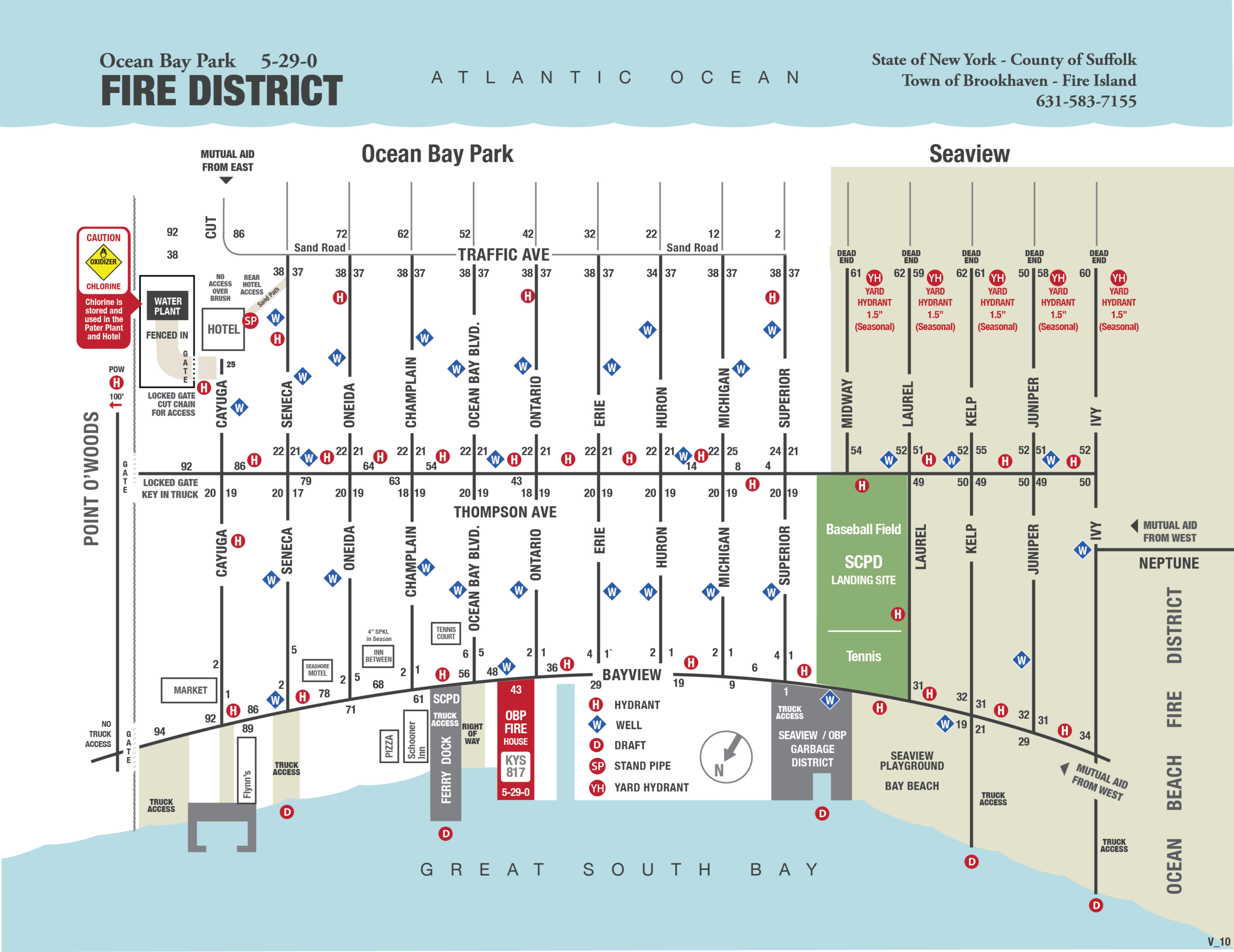 Map – Ocean Bay Park Fire Department for Ocean Beach Map Fire Island
