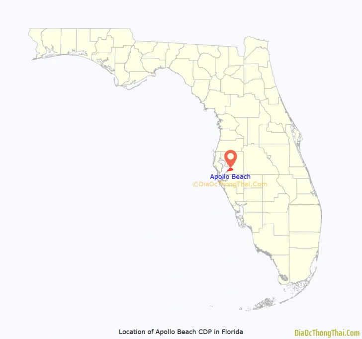 Map of Florida Apollo Beach