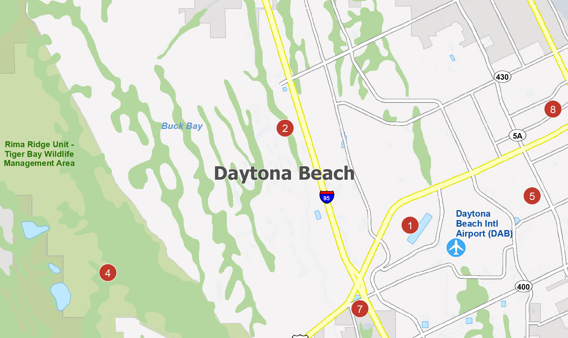 Map Of Daytona Beach, Florida - Gis Geography intended for Google Maps Daytona Beach Florida