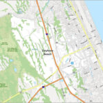 Map Of Daytona Beach, Florida   Gis Geography Intended For Map Of Florida With Daytona Beach