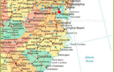 Map Of East Coast Of The United States throughout Map of Us East Coast Beaches