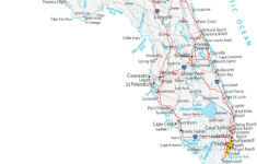 Map Of Florida - Cities And Roads - Gis Geography regarding Map of Florida Cities Gulf Coast