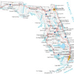 Map Of Florida   Cities And Roads   Gis Geography With Map Of West Coast Of Florida Usa