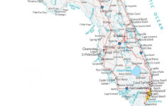 Map Of Florida - Cities And Roads - Gis Geography within Florida Map Of Beaches And Cities