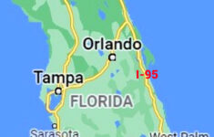 Map Of Florida Portion Of Interstate 95 | Fws.gov with Google Maps Miami Beach Florida