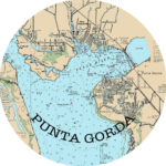 Map Of Florida, Punta Gorda, Round Or Square Coasters, Fisherman Regarding Map Of Florida West Coast Punta Gorda