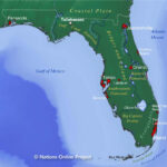 Map Of Florida State, Usa   Nations Online Project In Show Me A Map Of The East Coast Of Florida